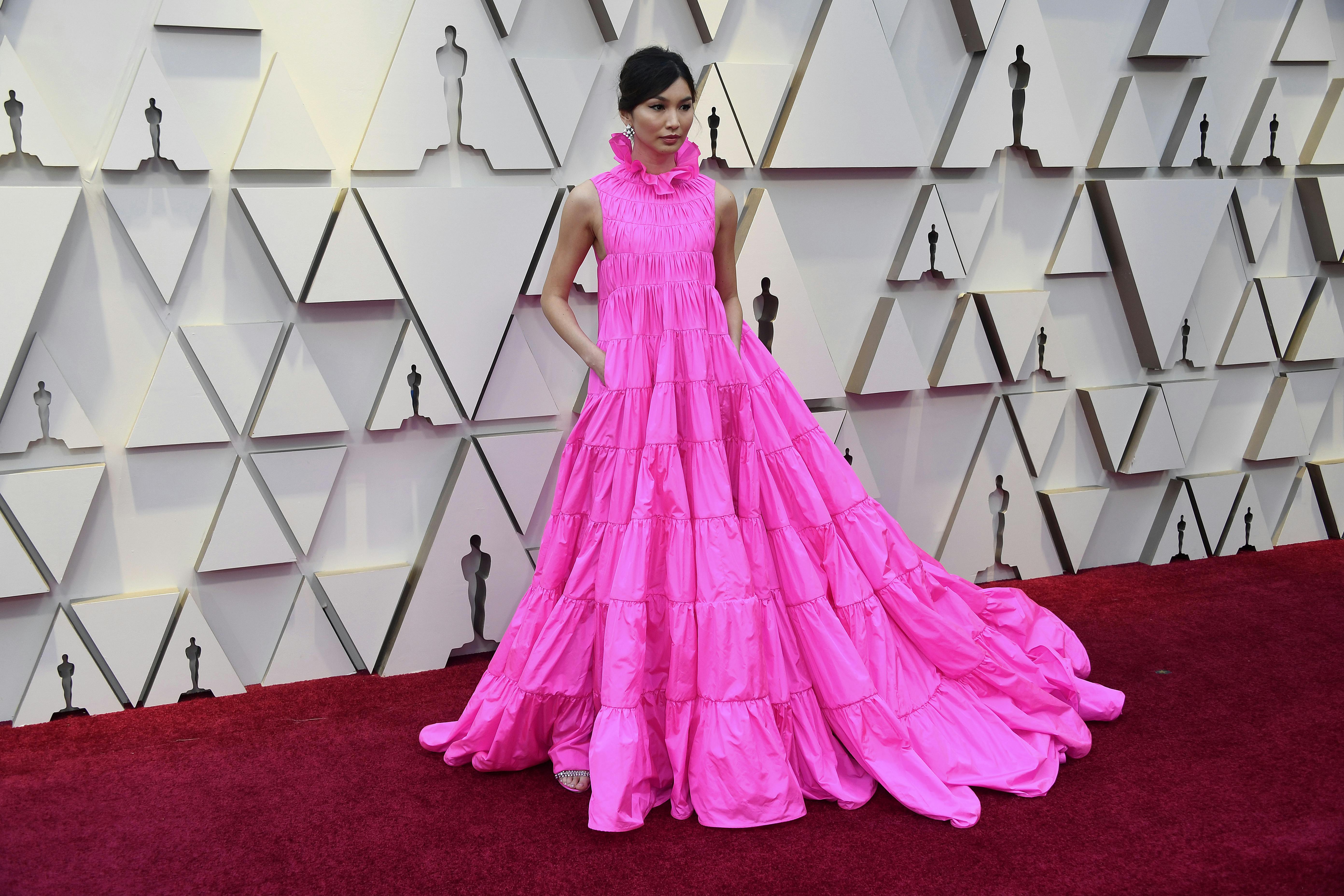 Oscars pink clearance dress 2019